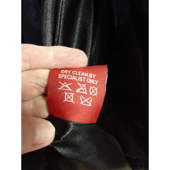 My Style 3XL Black Leather Victorian Gothic Coat W/Double-Breasted Buttons & Cor - Picture 10 of 13